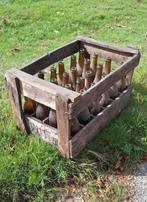 60 tot 80 jaar oude krat, flessenkrat met 24 bierflessen., Ophalen