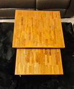 Teakhouten Salontafel & Eettafel Set, Huis en Inrichting, Ophalen, Gebruikt, Teakhout, Minder dan 50 cm