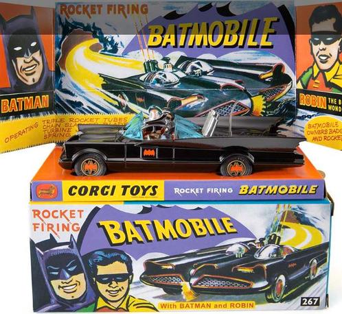 Corgi Toys Batmobile Glossy (re-issue: 2024 UK), Hobby en Vrije tijd, Modelauto's | 1:43, Nieuw, Auto, Corgi, Verzenden