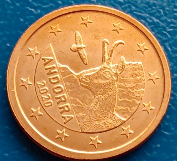 Andorra 2 Eurocent - 2020 UNC, Postzegels en Munten, Munten | Europa | Euromunten, Losse munt, 2 cent, Overige landen, Verzenden