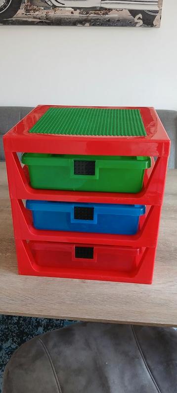 Lego opbergbox ladekast box 3 lades opbergrek  beschikbaar voor biedingen