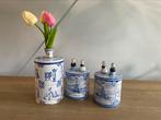 Leuke set gerestylde Delfts Blauwe blikken, Ophalen of Verzenden, Nieuw