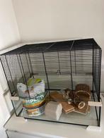 Hamster cage, Dieren en Toebehoren, Knaagdieren en Konijnen | Hokken en Kooien, Kooi, Minder dan 75 cm, Minder dan 60 cm, Zo goed als nieuw