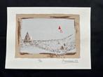 Zeefdruk Prasadam  (Zomeropruiming), Antiek en Kunst, Kunst | Litho's en Zeefdrukken, Verzenden