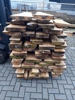 mooie teak boomstambladen 230 x 20-30 x 5 cm bij hhzb, Doe-het-zelf en Verbouw, Hout en Planken, Ophalen, Nieuw, 200 tot 250 cm