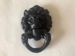 leeuwenkop deurklopper ring klopper door knocker gietijzer, Ophalen