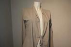 Sarah pacini beige travel stof jasje strik sluiting 36/38, Verzenden, Sarah Pacini, Beige, Jasje