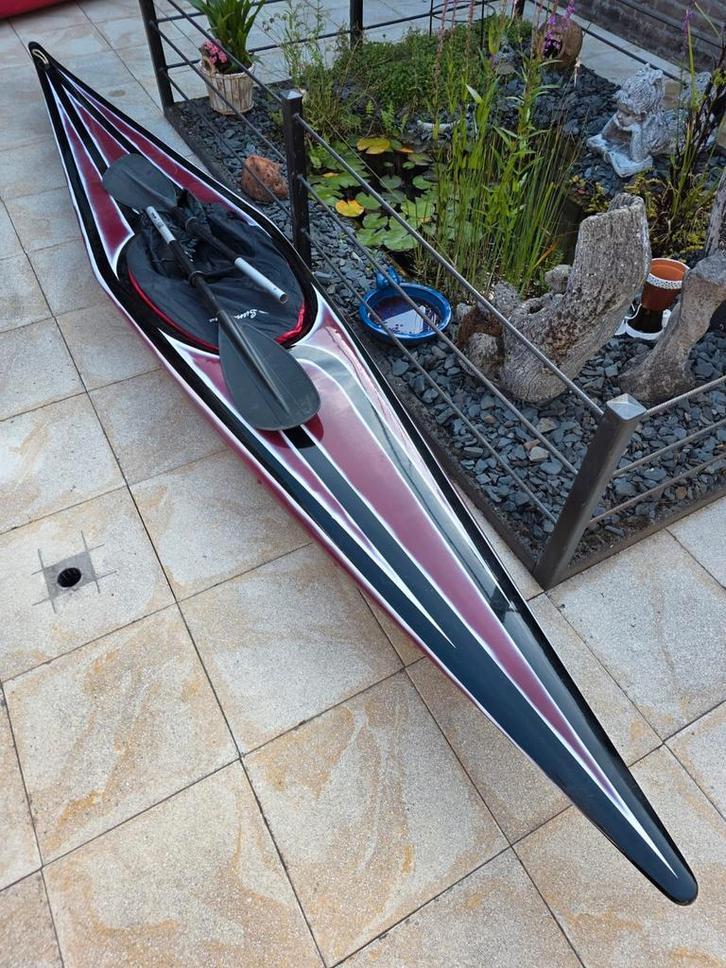 Kajakken is een plezier met deze sportieve kajak., Watersport en Boten, Kajaks, Gebruikt, 1-persoons, Ophalen of Verzenden