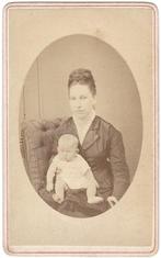 CDV 1877 - Vrouw Moeder Kind Baby - Samarang Ned. Indie Foto, Verzamelen, Foto's en Prenten, Gebruikt, Foto, Voor 1940, Buitenland