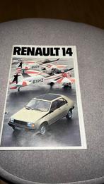 Vintage Renault 14 brochure/folder 1980. Nederlandstalig, Ophalen of Verzenden, Gelezen, Renault