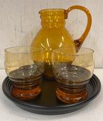 LEERDAM glazen waterstel/COPIER/ ART DECO, Ophalen