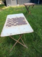 2 origineel oude Franse tuintafeltjes, Tuin en Terras, Tuinsets en Loungesets, Ophalen, Gebruikt, Overige materialen, 2 zitplaatsen