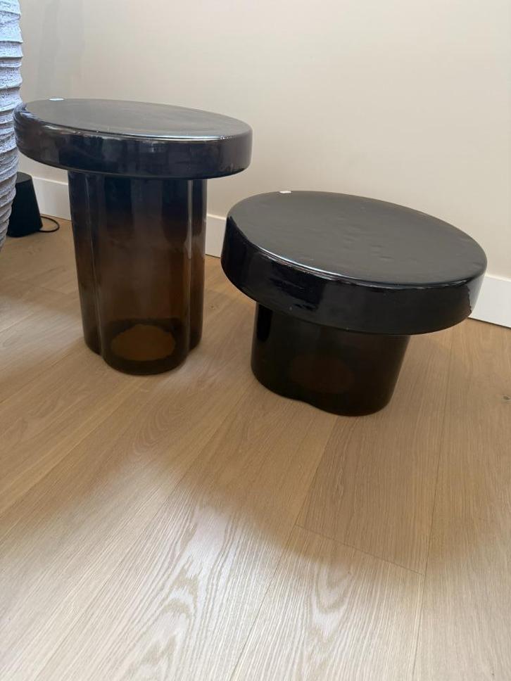 bijzettafel, Huis en Inrichting, Tafels | Bijzettafels, Rond, 45 tot 60 cm, Minder dan 55 cm, Ophalen