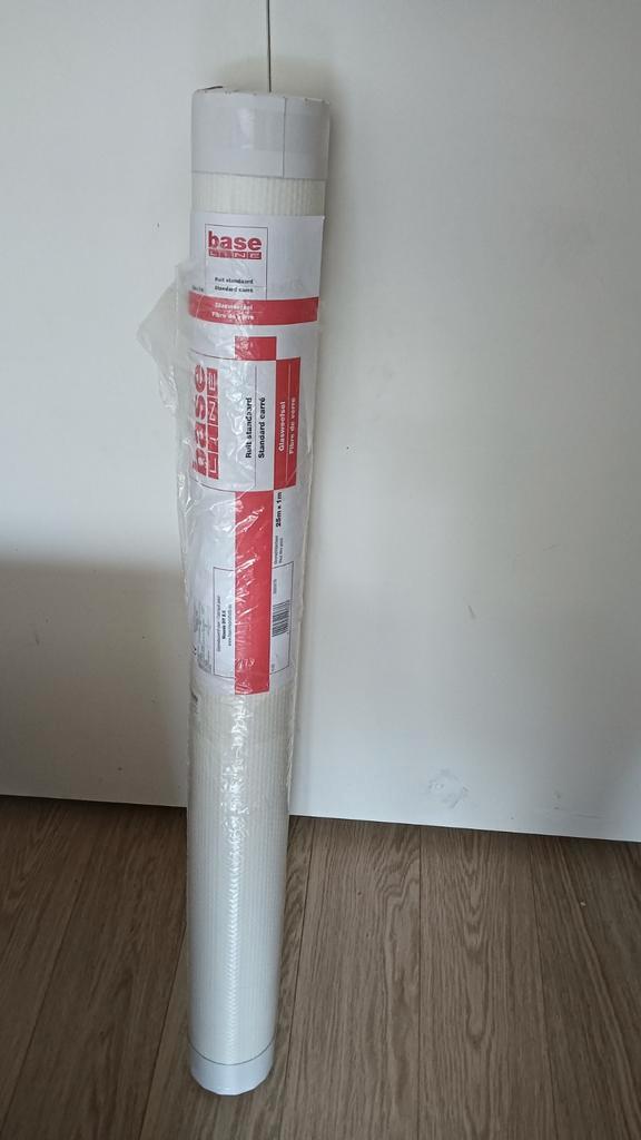 Nieuwe rol glasvezelbehang van Praxis Baseline 25 m ruit, Huis en Inrichting, Stoffering | Behang, Wit, 10 tot 25 m², Ophalen