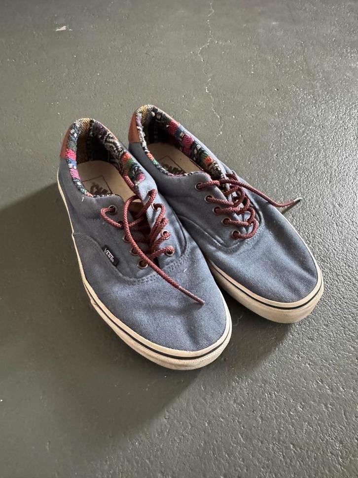 Vans Era Aztec Trim - US 8 / EU 40.5, Kleding | Heren, Schoenen, Zo goed als nieuw, Sneakers of Gympen, Blauw, Ophalen of Verzenden