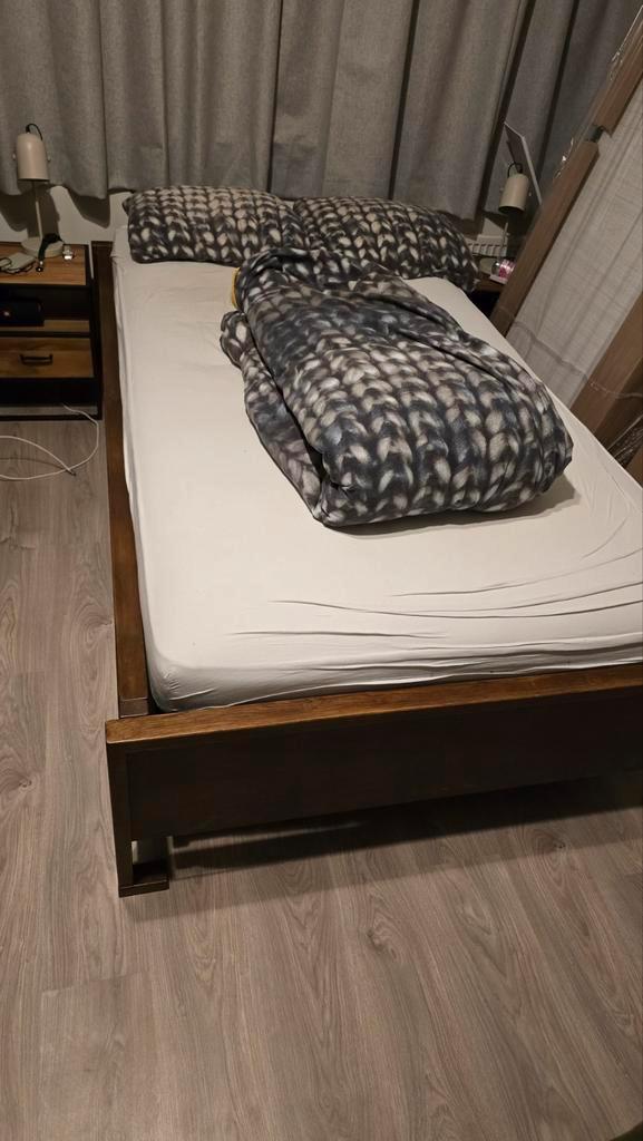 Bed 120x220 met elektrische bodem, Huis en Inrichting, Slaapkamer | Bedden, Gebruikt, Twijfelaar, 120 cm, 220 cm, Verstelbaar