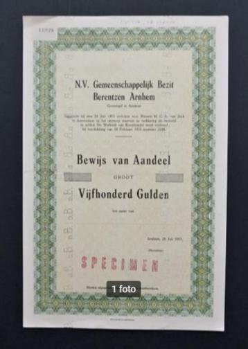 Gem.Bezit Berentzen Arnhem (V&D Arnhem) - 1953 beschikbaar voor biedingen