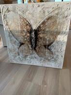 Schilderij vlinder, Huis en Inrichting, Woonaccessoires | Schilderijen, Tekeningen en Foto's, Ophalen, Zo goed als nieuw, Schilderij