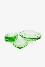 Vintage Hermanova Hut persglazen schaal met 5 bakjes, Ophalen, Hermanova Hut, Schaal, Info@froufrous.nl