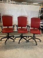3 stuks bureaustoelen, Bureaustoel, Zo goed als nieuw, Ophalen, Rood