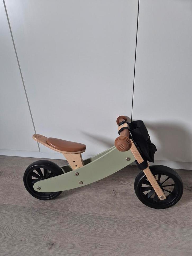 Loopfiets 4 in 1 hout, Kinderen en Baby's, Speelgoed | Buiten | Voertuigen en Loopfietsen, Loopfiets, Ophalen