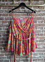 Loavies playsuit – tropische print – maat L, Kleding | Dames, Jumpsuits, Ophalen of Verzenden, Maat 38/40 (M), Zwart