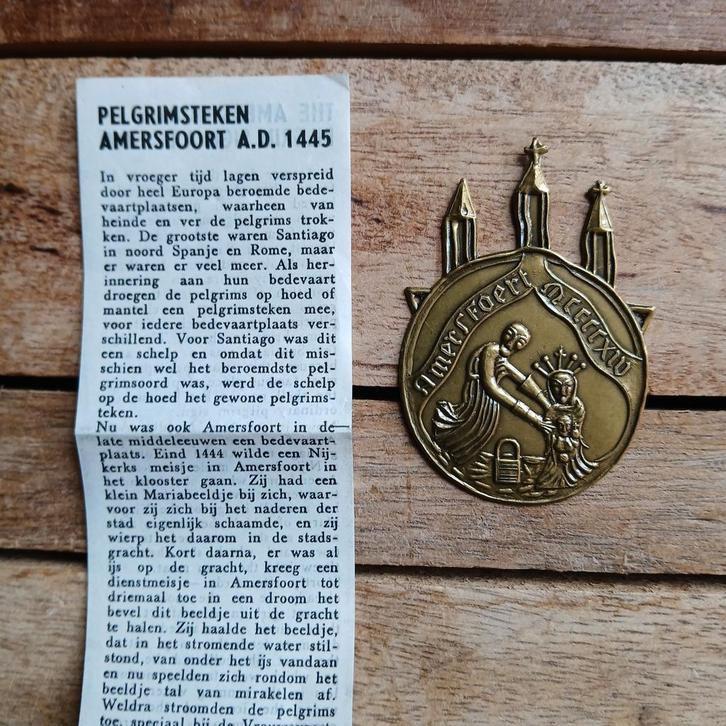 Pelgrimsteken Amersfoort A.D. 1445, Antiek en Kunst, Antiek | Religie, Ophalen of Verzenden