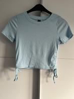 Lichtblauwe crop top maat M, Blauw, Zo goed als nieuw, Zonder mouw, Shein