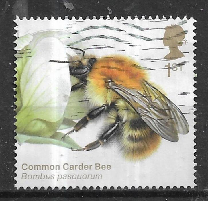 281-25 Engeland / Common Carder Bee, Postzegels en Munten, Postzegels | Europa | UK, Gestempeld, Verzenden