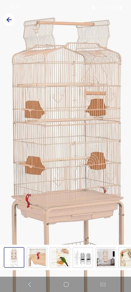 Twee maal zonder standaard XXL, Dieren en Toebehoren, Vogels | Hokken en Kooien, Zo goed als nieuw, Vogelkooi, Ophalen of Verzenden