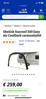 Obelink Sunroof 330 easy air cooldark luifel, Caravans en Kamperen, Zo goed als nieuw
