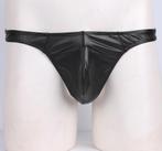 Zwarte leren heren string / g-string sexy leer onderbroek, Kleding | Heren, Verzenden, Zwart, Slip