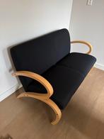 IKEA 2,5 zits bank - Zwart met houten frame, Huis en Inrichting, Ophalen, Zo goed als nieuw, Driepersoons, Hout