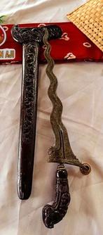 Keris Carita Daleman 11 Luk Pamor Blarak Sineret Sawo KGU42, Ophalen of Verzenden