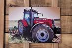 Massey Ferguson 5465 ploeg tractor reclamebord van metaal, Reclamebord, Info@deconoord.nl, Deco Noord, Nieuw