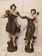 2 Auguste Moreau beelden - Antiek Frans, Ophalen of Verzenden