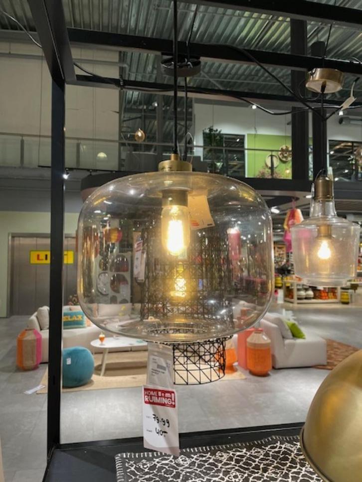 Te koop: Trendhopper hanglamp Light & Living, Huis en Inrichting, Lampen | Hanglampen, Nieuw, Minder dan 50 cm, Glas, Metaal, Ophalen of Verzenden