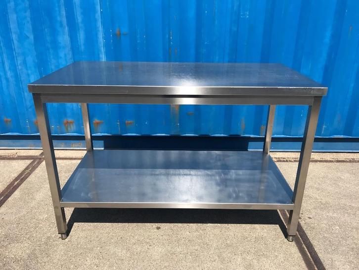 demontabele rvs werktafel, dus als losse elementen, Huis en Inrichting, Keuken | Keukenelementen, Gebruikt, Minder dan 100 cm
