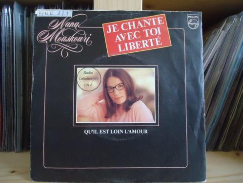 7" Single Nana Mouskouri - Je Chante Avec Toi Liberté / Qu'i, Cd's en Dvd's, Vinyl Singles, Gebruikt, Single, Pop, 7 inch, Verzenden
