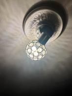 Moderne plafondlamp met kristallen bol, Ophalen of Verzenden, Led, Plafondspot of Wandspot, Glas