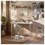 IKEA Linnmon Bureau - Wit - 100x60cm, Huis en Inrichting, Ophalen, In hoogte verstelbaar, Zo goed als nieuw, Bureau