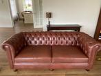 Mooie 3-zits originele Chesterfield bank in Old Cowhide-leer, Ophalen, Leer