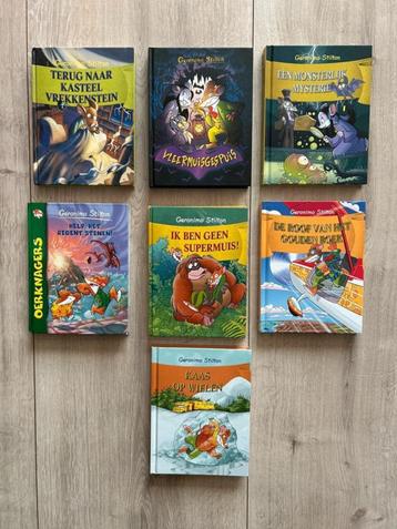 7 boeken Geronimo Stilton  beschikbaar voor biedingen