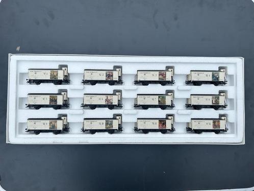 Marklin H0 94022 Set van 12 wagens, kunstkalender 1998 DB, Hobby en Vrije tijd, Modeltreinen | H0, Nieuw, Wagon, Wisselstroom