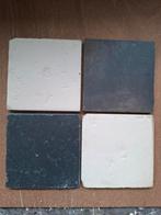 75 stuks witte+39 stuks mat zwarte vloertegels 14,2x14,2cm, Ophalen, Keramiek, Nieuw, Minder dan 5 m²