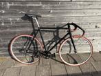Fixed gear fiets mat zwart, Minder dan 10 versnellingen, Gebruikt, 53 tot 57 cm, Ophalen