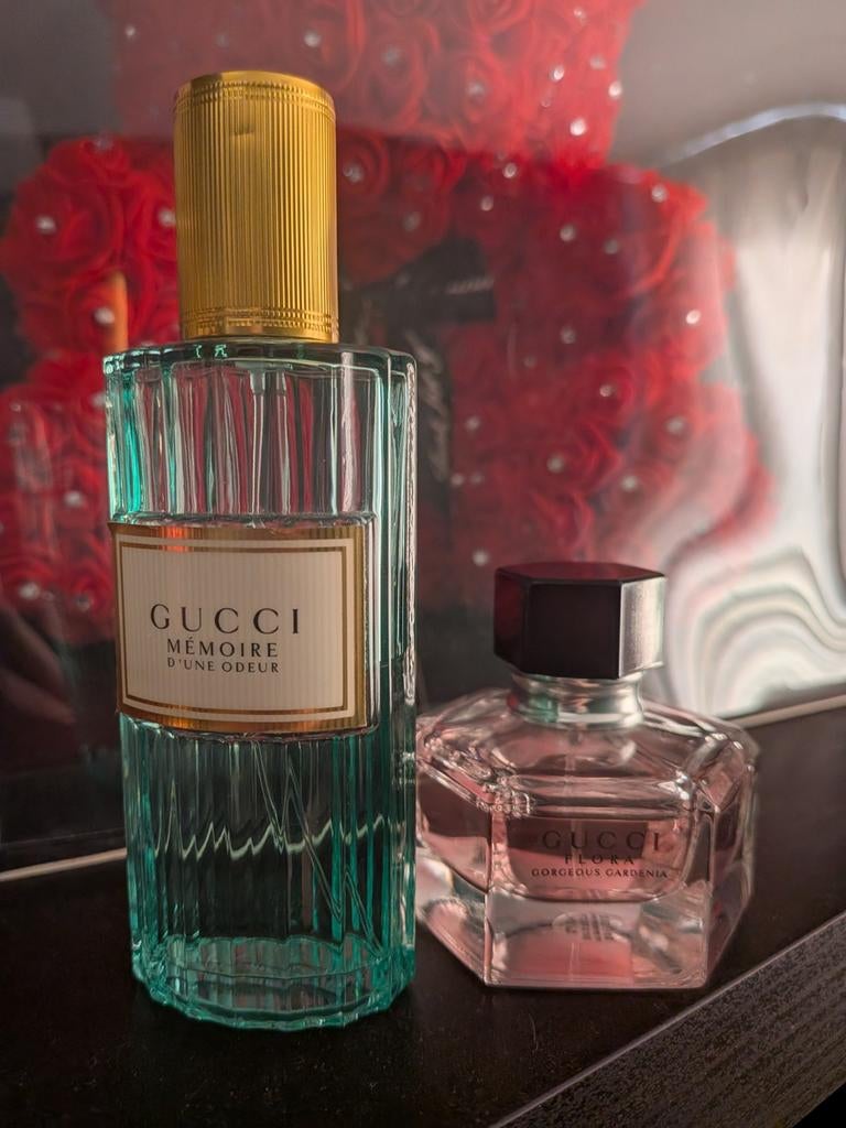 Parfum, Gucci Memoire d'une Odeur & Flora Gorgeous Gardenia, Ophalen of Verzenden, Gebruikt