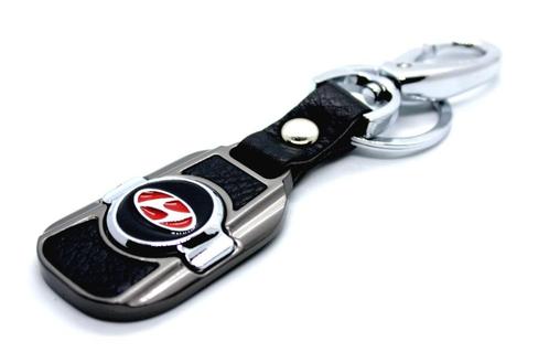 Hyundai Sleutelhanger | Leer, Metaal | Hyundai, Verzamelen, Sleutelhangers, Nieuw, Ophalen of Verzenden