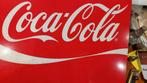 Coca-Cola Reclamebord met Verlichting 37bij 37cm, Verzamelen, Ophalen of Verzenden, Gebruikt, Reclamebord