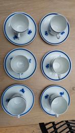 Maastricht MOSA. 6 Vintage Kop en Schotels, Gebruikt, Ophalen of Verzenden, Overige stijlen, Kop(pen) en/of Schotel(s)
